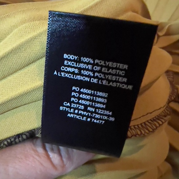 Aritzia Babaton Westin Brown Gold Gradient Ombré Pleated Midi Skirt Small - Picture 6 of 8